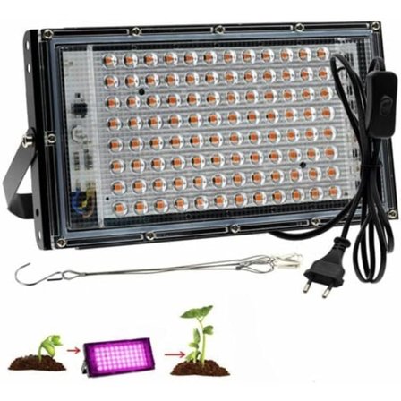 100W Full Spectrum Grow Light LED Plantelampe Full Spectrum LED Grow Light til indendørs planter Hydroponiske grøntsager og Fl