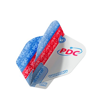 Winmau Darts Flights PDC Prism Zeta #6 3 Sets Red/Blue/White Plastic Translucent Pro Flights