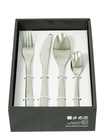 Eternum Alfa Cutlery Set Stainless Steel 24 Parts Silver Eternum