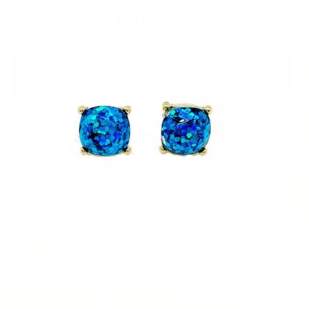 Symphony Star Effect Stud Earrings Multicolor Simple Fashion Stud Earrings(Deep Blue Sea)