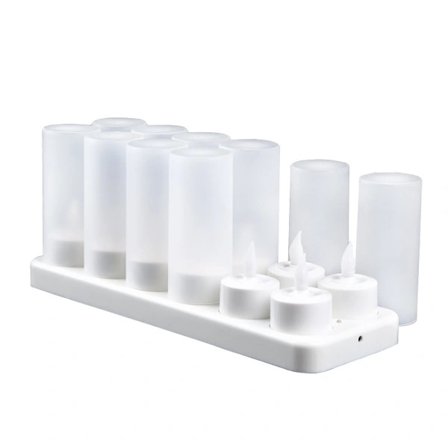 12 LED-lys, genopladelige lys