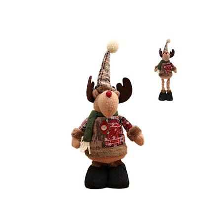 Jul Plyschdockset Utdragbara Ben Tomte Ren Snögubbe