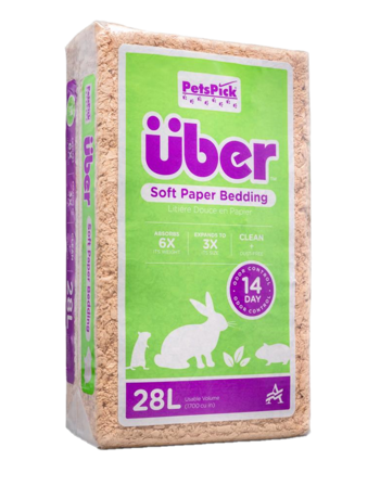 Über - Papirsøppel 28 L Naturlig - Smådyr - Bunnstrø og bomateriale - Burspon - ZOO.no