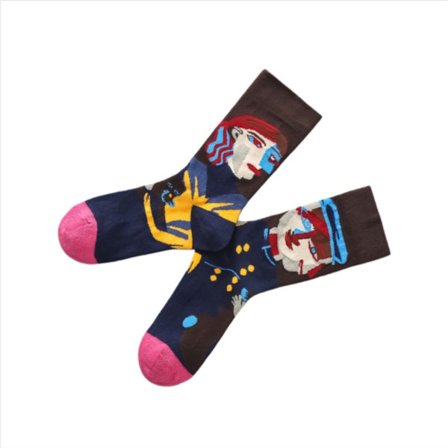 5 Par Vintage Bomullsblandning Parstrumpor - City Hunter Design för Komfort hela Dagen