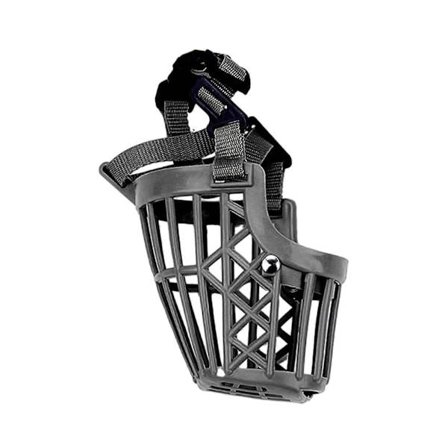 Justerbar hundemundkurv, høj holdbarhed, åndbar plast, anti-gøen, sikker mundbeskytter, kæledyrstilbehør sort 6