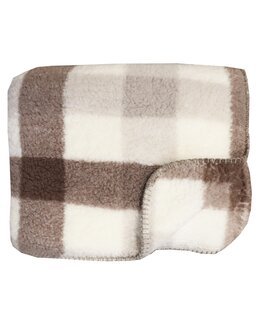 Teddyplaid Valter ternet 130x170 cm Beige
