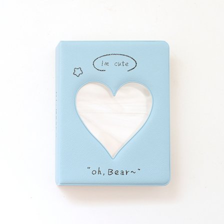 3 tums Kpop Idol Card Binder Fotoalbum Blue L