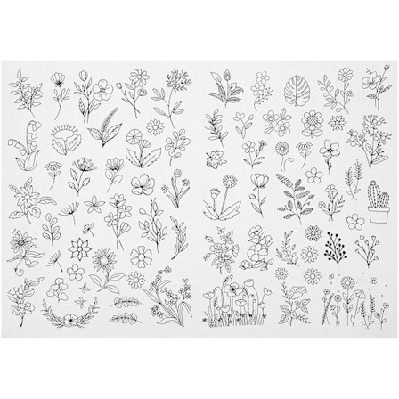 1 Ark Vannløselig Broderistabilisator Alfabetisk Formet Systabiliseringsverktøy for Broderi