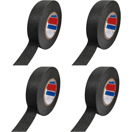 Pieces Svart Biltejp (1,5 cm x 12 m) - Bilduktape, Högtemperaturlimtejp, Tålig Svart Tejp, Duktape, Bilkabelhärva Tejp