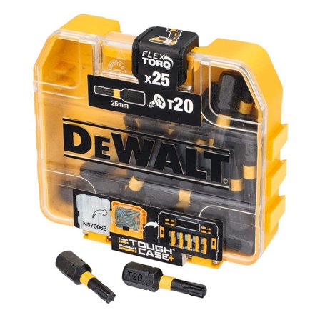 Dewalt DT70557T-QZ Torsjonsbits T20, 25 mm, 25 deler, Maskintilbehør & forbruk