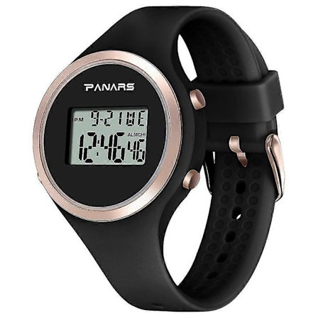 Lysande Vattentät Digital Klocka med Alarm, Kalender och Stoppur för Flickor