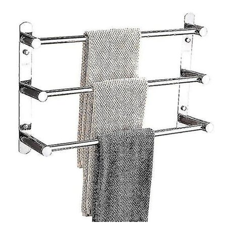 Uttrekkbar håndkletørker for bad med kroker, flerlags