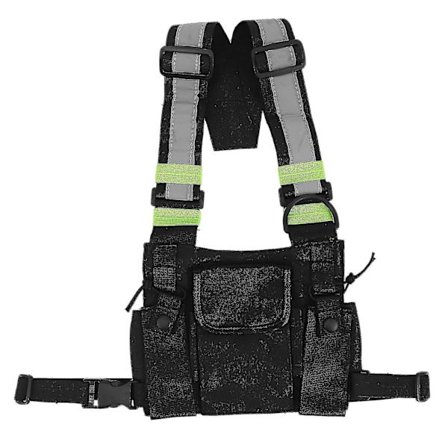 Radios Lommeradio Brystsele Bryst Front Pack Veske Holster Vest Bæreveske For 2 Veis Radio Wa