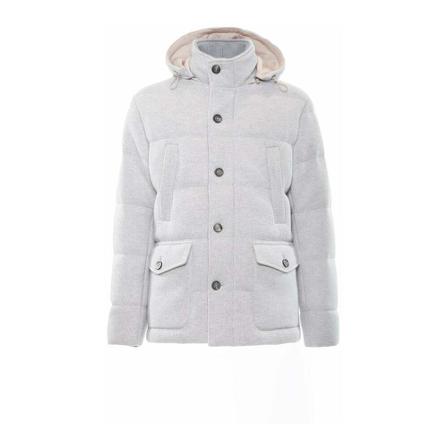 Eleventy, Down Jackets Beige, Heren, Maat:XL