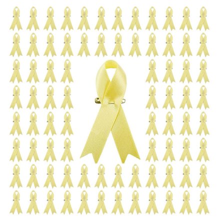 Pakke med 200 Bånd Revers Nål Elegante Velgørenhedsbrocher Unisex Silkestof Sikkerheds Brystnåle Kompatibel med Spredning af Opmærksomhed