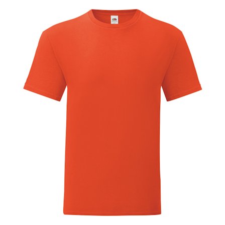 Fruit Of The Loom Mens Iconic T-Shirt (5-pack) 3XL Flame Orange