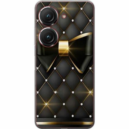 Asus Zenfone 9 Genomskinligt Skal Gyllene Rosett