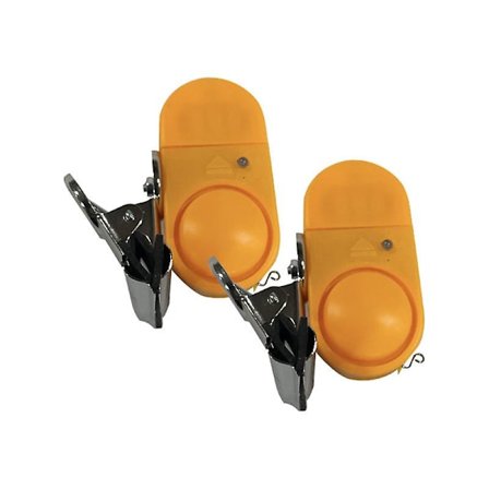 2 stk fiskestang bjelle stang agnklips hurtig spiral bjelle lydalarm tilbehør for utendørs saltvann ferskvann