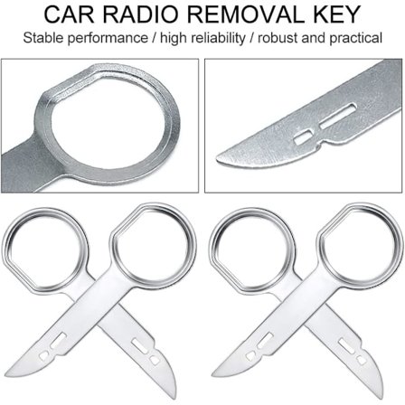 4 stk Bilstereo Nøkkel Demontering og Modifikasjonsverktøy Interiør