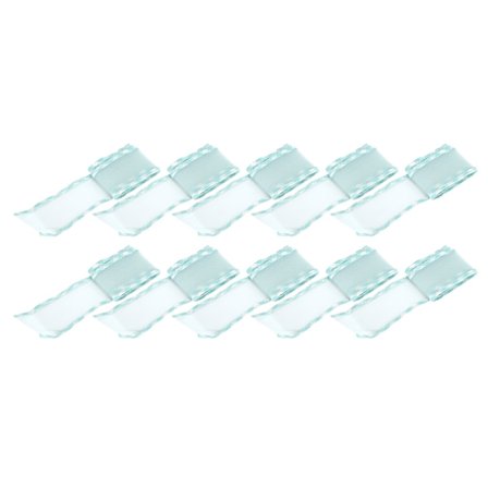 10 meter kantband polyester tyll för klädtillbehör DIY huvudbonad hår 2,6 tum (cyan C4 )