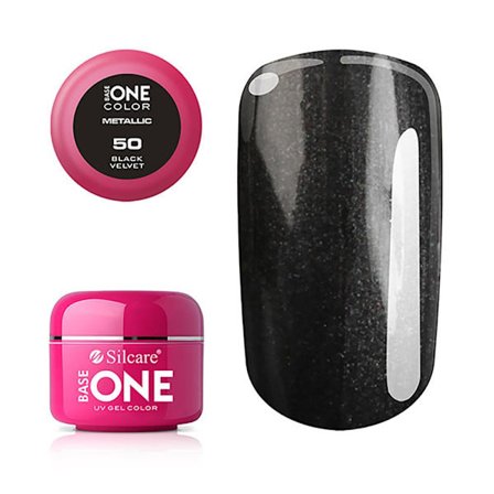 Base One - UV Gel - Metallic - Black Velvet - 50 - 5g