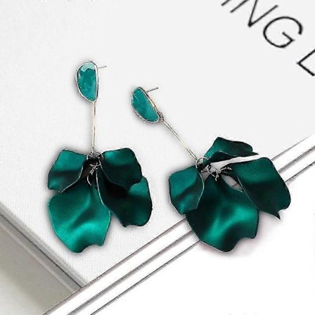 Akryl Blomsterblad Øreringe Til Kvinder Trend Luksus Lange Hænge Øreringe Eventyr Romantisk