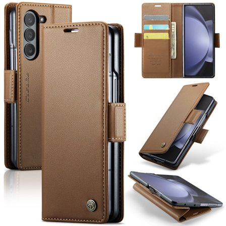 CaseMe Slim Plånboksfodral RFID-skydd Samsung Galaxy Z Fold 6 Br