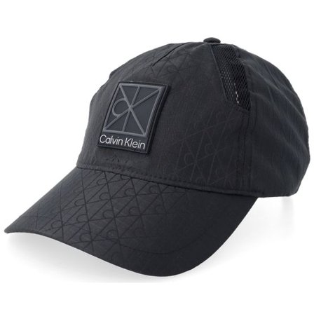 Calvin Klein - Svart unconstructed Keps - Utility Tech Nylon Cap Black Dad Cap @ Hatstore