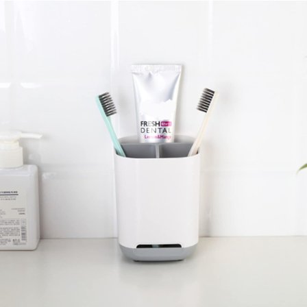 Irrotettava hammasharjateline, sähköhammasharjateline, säilytysteline - Sininen (Pieni harmaa)