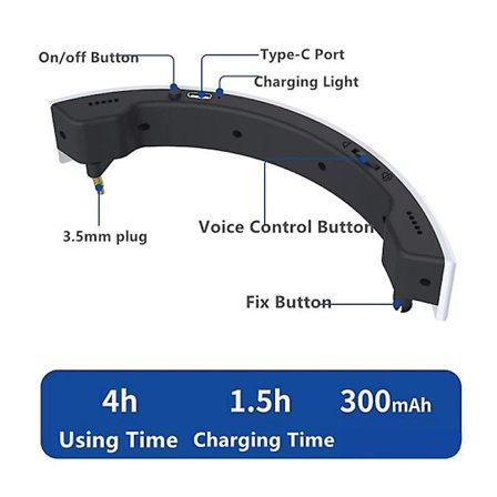 Sort Minihøjttaler til PS VR2 PS5 VR2 Tilbehør HD Surround Sound Bærbar Udgang Højere Højttaler til PSVR2