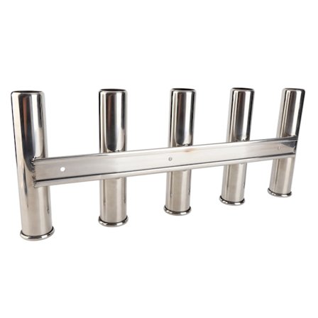 Fiskestangholder 5 Rør Stativ 304 Rustfritt Stål Hardware for Marine Yacht Båt