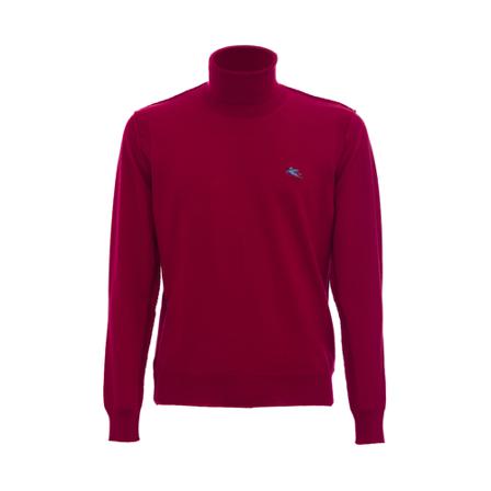Etro Turtlenecks röd, Herr Stickade tröjor, Herr, Storlek: M