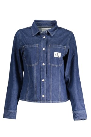 Calvin Klein Camicia Maniche Lunghe Donna Blu