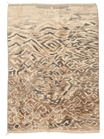 Handgeknüpft Berber Moroccan - Mid Atlas 213X298 Wollteppich Orange/Braun
