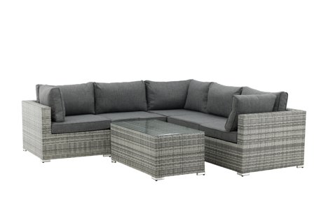 Venture Home Amazon 9240-004 Loungeset soffa, bord, grått, Utemöbler