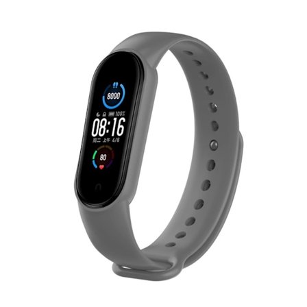 Xiaomi Mi Band 5 kestävä rannekello - Tummanharmaa