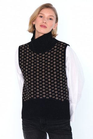 Hést Logo Vest Dame - Jet Black