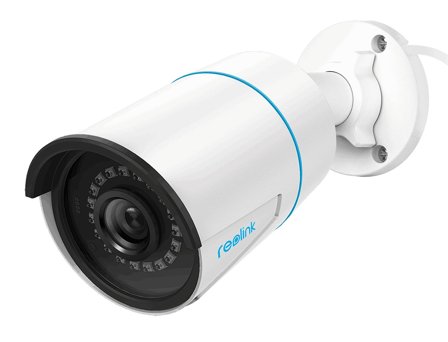 Reolink RLC-510A - hvitt 5MP PoE-kamera - strøm og data via nettverkskabel