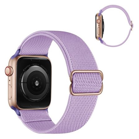 Apple Watch Series 6 / 5 44mm nylon watch band - Light Purple
