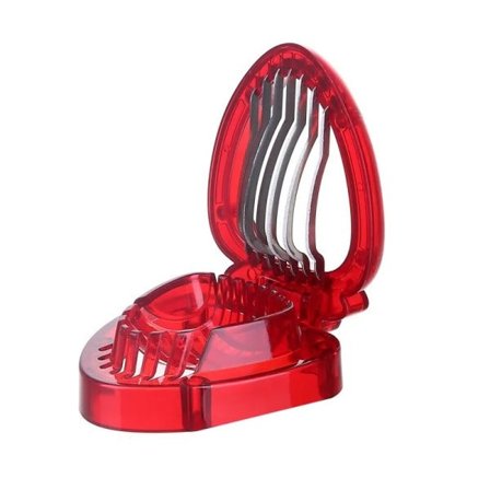 Jordbær Skærer Skærer Jordbær Kærner Jordbær Huller Frugt Blade Stængel Fjerner Salat Kage Æg Værktøj