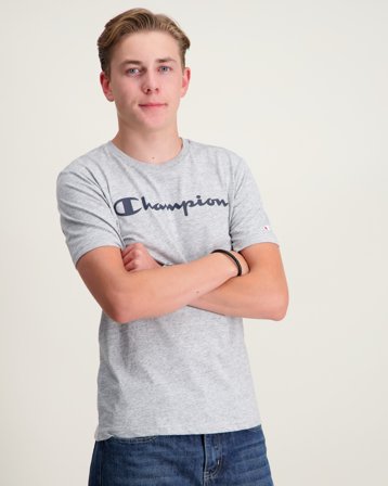 Champion SS Tee Grå T-skjorter Gutt - Kids Brand Store