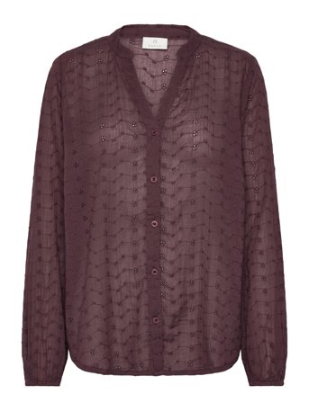 Kaffe Kamay Shirt - Burgundy - 38