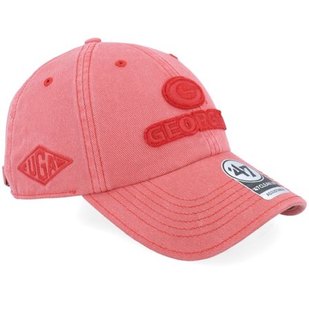 47 Brand - College Vermelho unconstructed Boné - Georgia Bulldogs Ncaa-stockton 47 Clean Up Red Dad Cap @ Hatstore