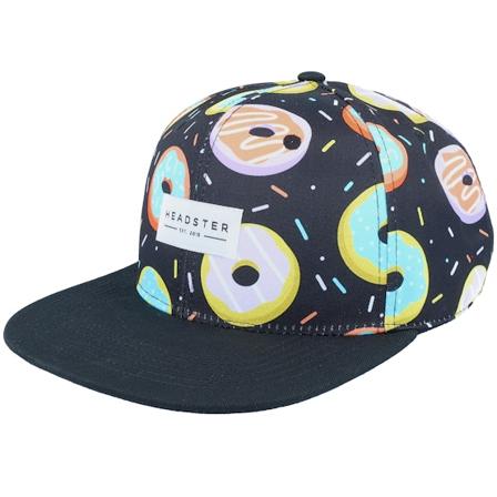 Headster - Svart snapback Caps - Kids Duh Donut Black Snapback @ Hatstore