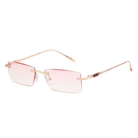 Anti-Blue Light lukulasit Neliönmuotoiset silmälasit PINK STRENGTH