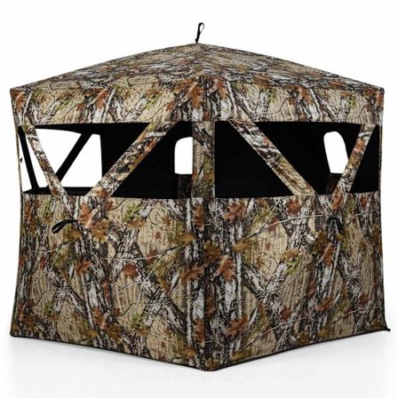 Bärbar jaktgardin för 4 personer med tysta fönster