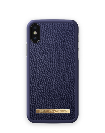 Saffiano Case iPhone X Navy