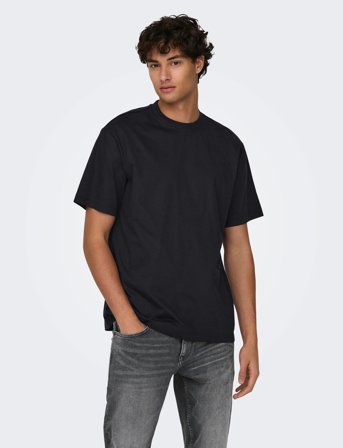 ONLY & SONS Onsfred Life Rlx Ss Tee Noos - Black - XXL