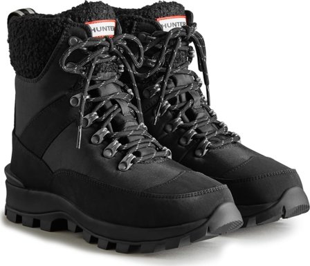 Hunter Boots Ltd Women ́s Recycled Polyester Commando Boots Women everyday shoes Black 37