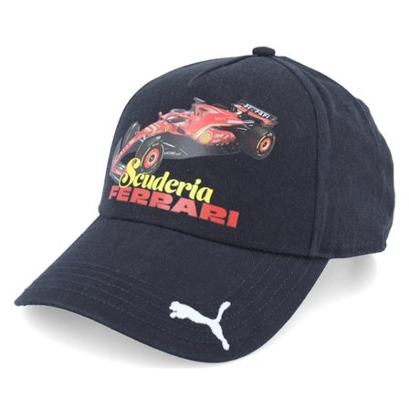Formula One - Motor Black adjustable Czapka Z Daszkiem - Ferrari F1 25 Graphic Car Print Puma Black A-frame Adjustable @ Hatstore